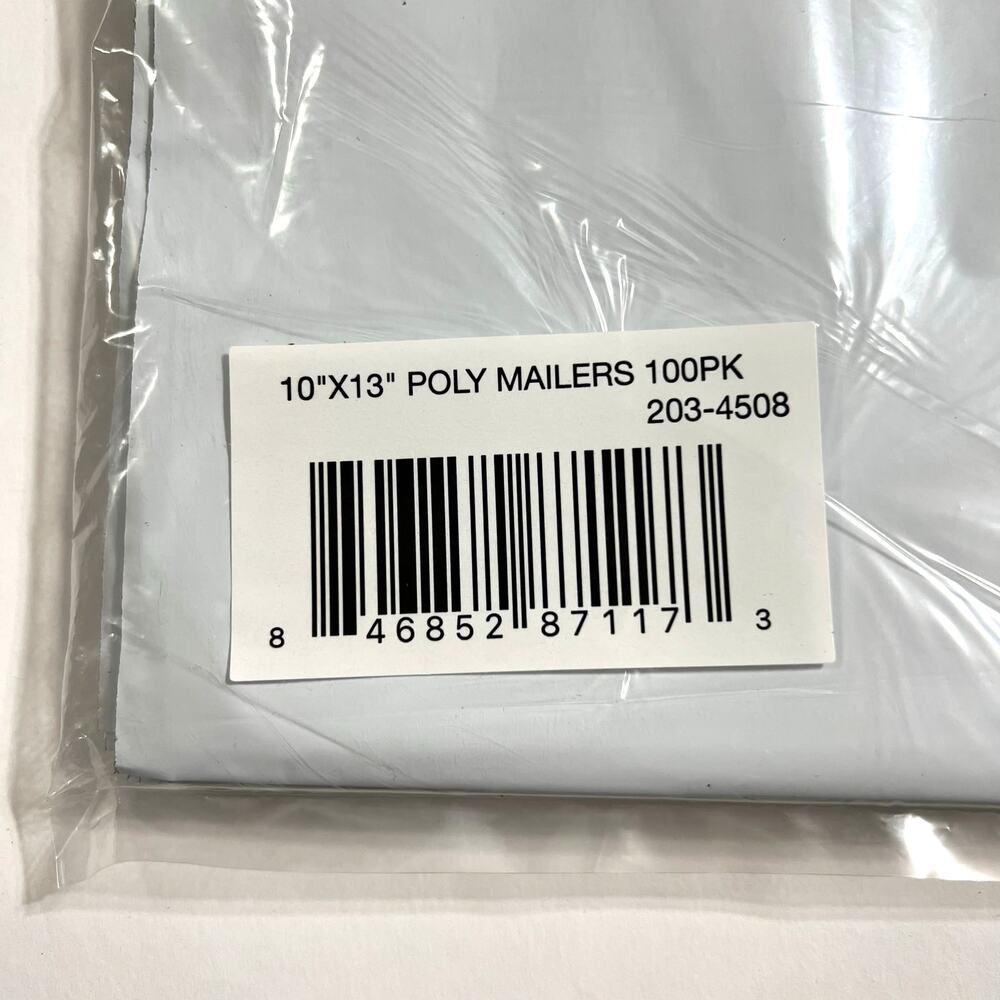 Pack of 100 Poly Mailers 10 x 13 Shipping Envelopes Self Sealing Tear Resistant - Picture 6 of 6